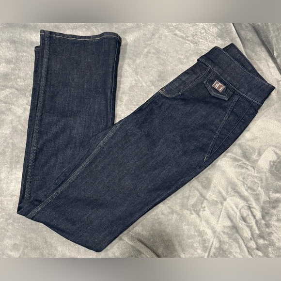 White House Black Market High-Rise Boot Sculpt Blue Denim - Picture 4 of 11